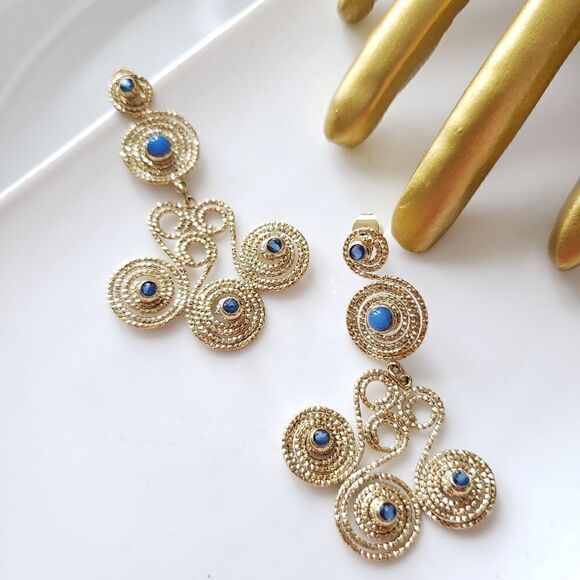 New! Zara's Night Out Spiral Stone Earrings - Picture 15 of 16